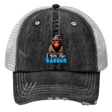 Discover Baboon Monkey Lover Wildlife Animal Zookeeper Trucker Hats