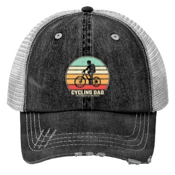 Discover Cycling Dad Trucker Hats