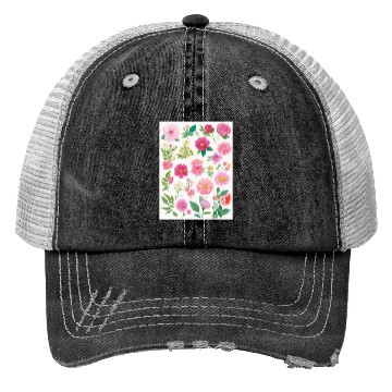 Discover Sunshine and Daffodil Spring Flowers Trucker Hats