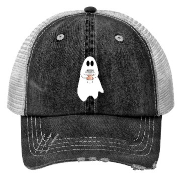 Discover Ghost with latte Trucker Hats