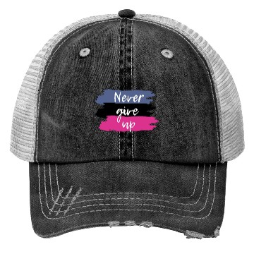 Discover Never Give Up Motivational Trucker Hats