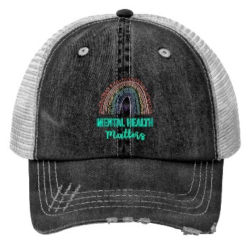 Discover Mental Health matters design Trucker Hats
