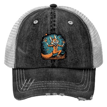 Discover Halloween Fuchs Skeleton Trucker Hats