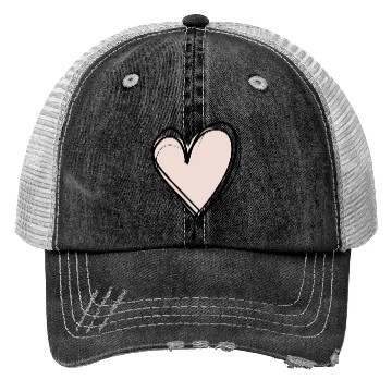 Discover Pink heart Trucker Hats