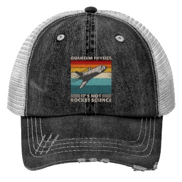 Discover Funny Retro 80´s Rocket Science Quantum Physics Trucker Hats