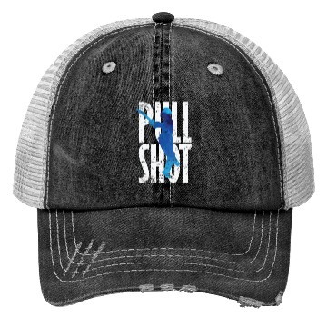 Discover Cricket Pull Shot Sports Moment Trucker Hats