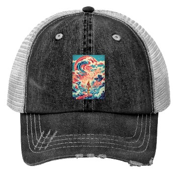 Discover Retro Wave Nostalgia Trucker Hats