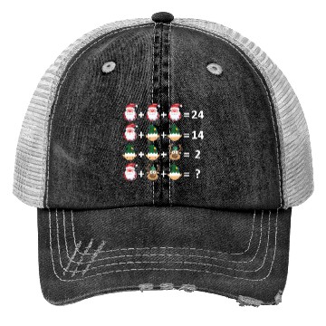 Discover Math Teacher Christmas Trucker Hats Order of Operations
