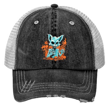 Discover Halloween Fuchs Skeleton Trucker Hats