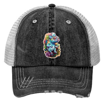 Discover Chameleon kawaii Trucker Hats