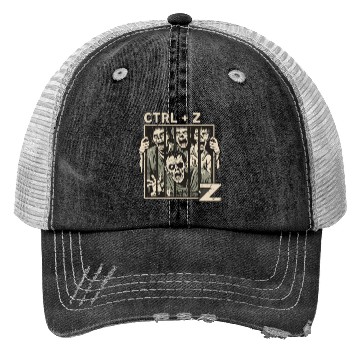 Discover Ctrl z zombies for halloween gift Trucker Hats