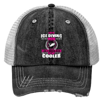 Discover Funny Ice Diving Mom For Women Trucker Hats