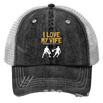 Discover I love my Wife Basketball Professional Lover Trucker Hats