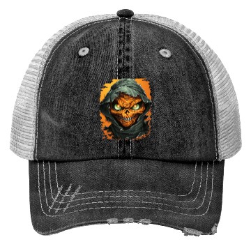 Discover Halloween Spooky Cartoon Mummy Trucker Hats