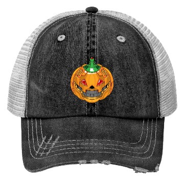 Discover Robotic pumpkin Trucker Hats