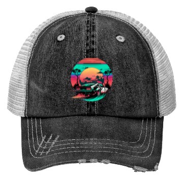 Discover Retro-Fueled Fun: Classic Car Waves Trucker Hats