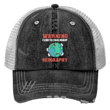 Discover Talk about Geography Librarian or Historian Gift Trucker Hats