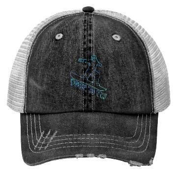 Discover Snowboarding Born to Fly Snowboard Snowboarders Trucker Hats