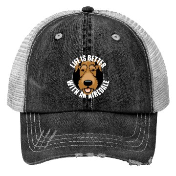 Discover Life is Better with An Airedale Terrier Dog Lover Trucker Hats