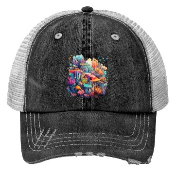 Discover Coral Kaleidoscope: Nature's Mosaic Trucker Hats