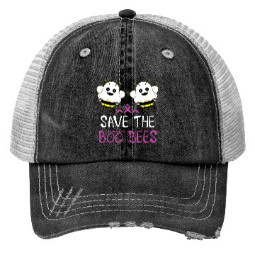 Discover Save The Boo Bees Breast Cancer Awareness Trucker Hats