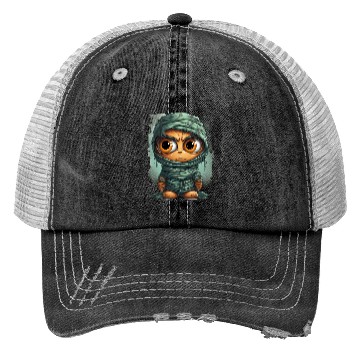 Discover Halloween Spooky Cartoon Mummy Trucker Hats