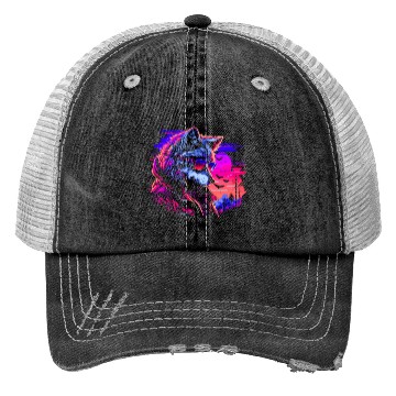 Discover Midnight Synth Serenade Trucker Hats