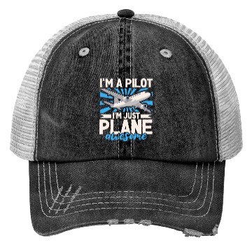 Discover Pilot Aviation Airplane Airline Future Pilots Trucker Hats