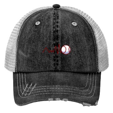 Discover Heartbeat Love Baseball Players Trucker Hats