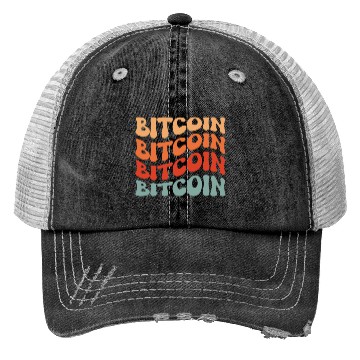 Discover Vintage Bitcoin Design Trucker Hats