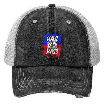Discover Haul Yu Rass Afro Pride Kriol Haiti Flag Trucker Hats