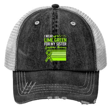 Discover Lymphoma Warrior Trucker Hats, I Wear Lime Green For My