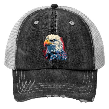 Discover Patriotic American Eagle 1980s Trucker Hats