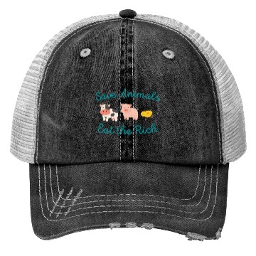 Discover Save Animals Eat the Rich Trucker Hats