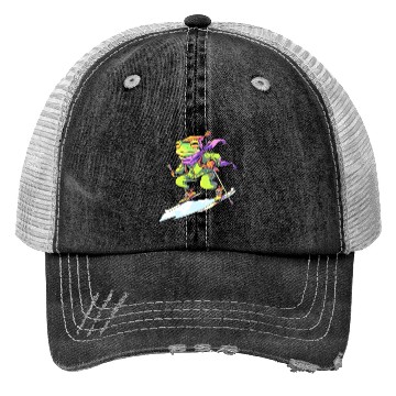 Discover Frog Skiing Skier Ski Winter Snow Trucker Hats