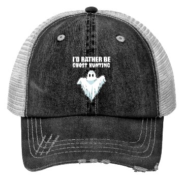 Discover Rather Ghost Hunting Halloween Master Gift Trucker Hats
