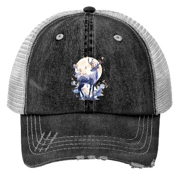 Discover Celestial Deer Trucker Hats