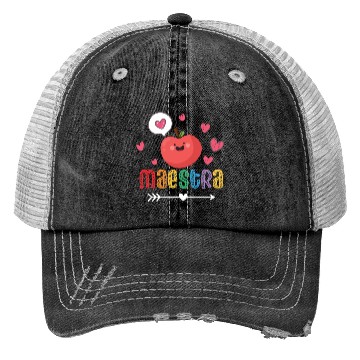 Discover Maestra Bilingual Spanish Teacher team Trucker Hats