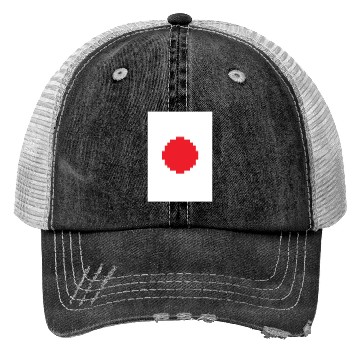 Discover Japan Flag - Pixels Trucker Hats