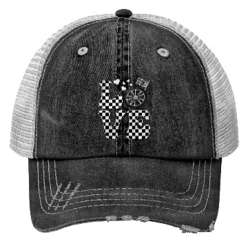 Discover Drag Racing Drag Race LOVE Trucker Hats