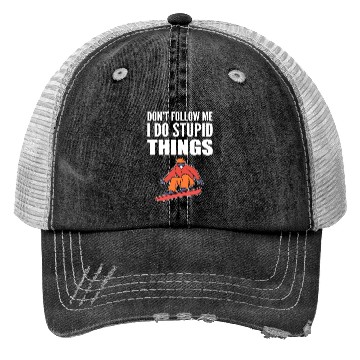 Discover Do Stupid Things Skier Or Boarder Gift Trucker Hats