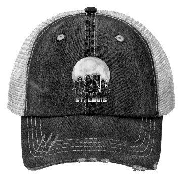 Discover St. Louis Missouri Full Moon Trucker Hats