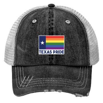 Discover Texas Flag Rainbow Design for proud LGBT+ Texan Trucker Hats