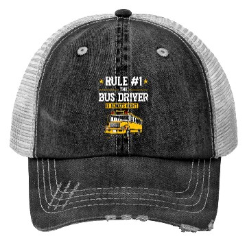 Discover School Bus Dirver Trucker Hats