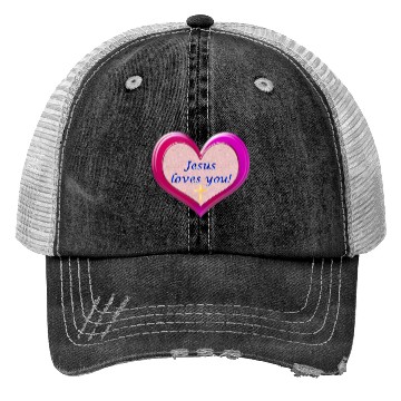 Discover Jesus loves you! Trucker Hats