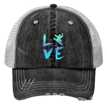 Discover LOVE Snowboarding Freestyle Winterpark Snowboard Trucker Hats