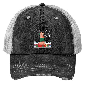 Discover Fa La La La La La Llama Funny Gift Trucker Hats