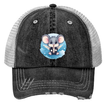 Discover Mouse Angel Wings Rat Trucker Hats