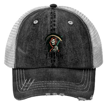 Discover Trick or Treat Grim Reaper Trucker Hats