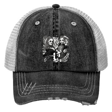 Discover Young witch and pumpkin Halloween 2 Trucker Hats